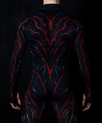 Halloween Lizard Bodysuit Men's Unique Muscle Series Holiday Jumpsuit Carnival Costume Adult Roleplay Party Masquerade Ball Set