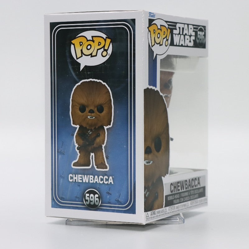 Funko Pop Original Star Wars Chewbacca #596 Boneco de Ação Figura de Vinil Modelo de Brinquedo Presente Boneca Colecionável Decoração