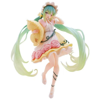 Hatsune Miku Figura Anime Menina Modelo Decoração de Mesa Boneca Colecionável Presente para Fãs Estátua Vocaloid Japonesa Kawaii Otaku