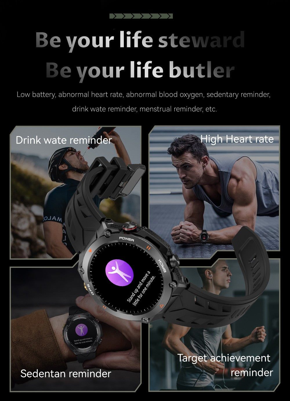 Smartwatch COLMI V75 GPS 2024 Tela Ultra HD de 1.45" GPS e Bússola Integrados Faz/Recebe Chamadas Bateria de 650mAh