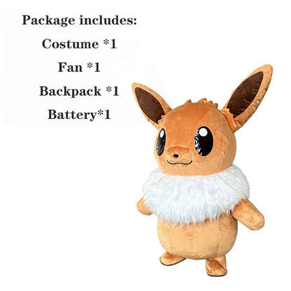 2M Rabbit Inflatable Costume Mascot Adult Character Cosplay Birthday Halloween Party Event Set with Battery