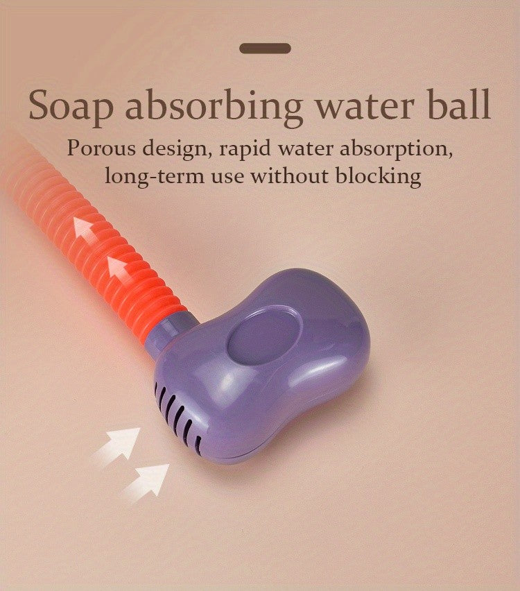 1Set Cartoon Cute Little Elephant Electric Shower, 360°Jet Water Wash Head, Baby Bath Sprayer, Bathroom Fun Water Play Toy