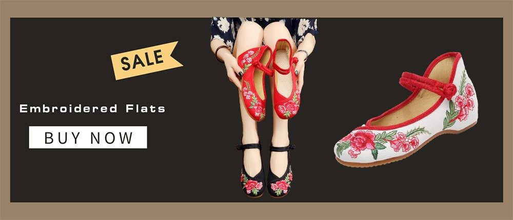 Veowalk Sunflower Embroidered Women Canvas Ballet Flats Ankle Strap Ladies Casual Cotton Chinese Embroidery Ballerina Shoes