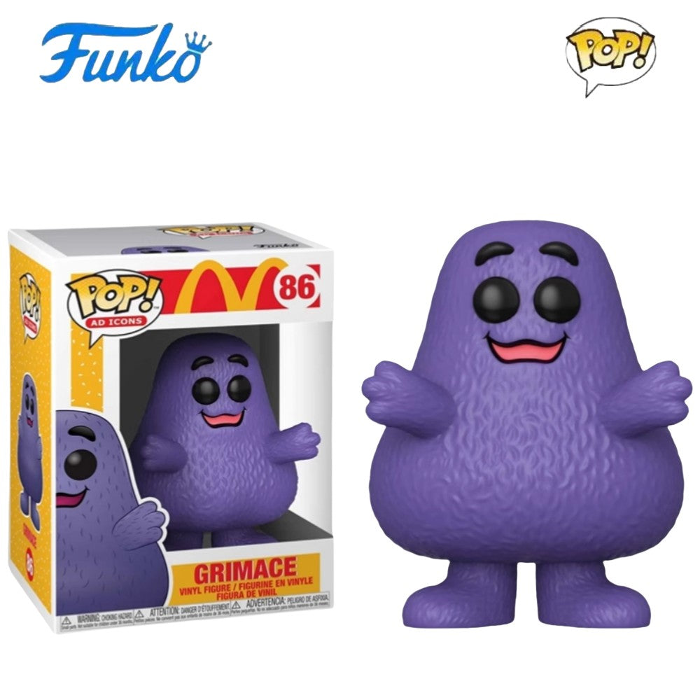 McDonald's Series Boneco de Ação Original Funko Pop Hambúrguer Batatas Fritas Speenee Grimace Brinquedos de Coleção Edição Limitada Presentes