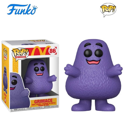 McDonald's Series Boneco de Ação Original Funko Pop Hambúrguer Batatas Fritas Speenee Grimace Brinquedos de Coleção Edição Limitada Presentes