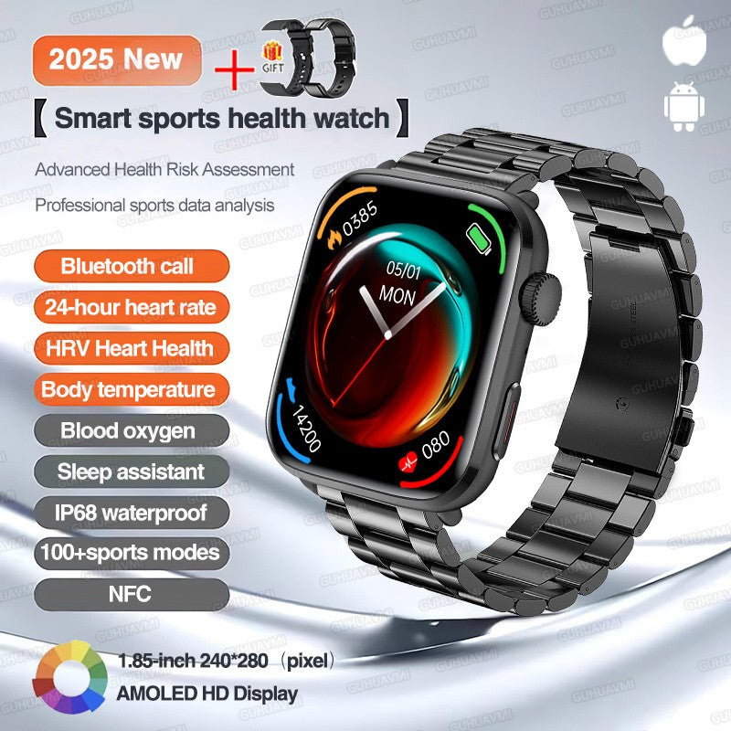 2025 Novo Para Xiaomi Redmi Watch 5 Chamada Bluetooth GPS Rastreamento NFC Frequência cardíaca IP68 À prova d'água Esporte Fitness Pulseira inteligente Unissex