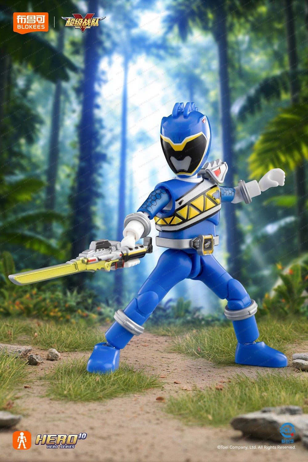Em estoque Bloco original Power Rangers Dino Charge Super Sentai Zyuden Kyoryuger Coleção de Figuras de Montar