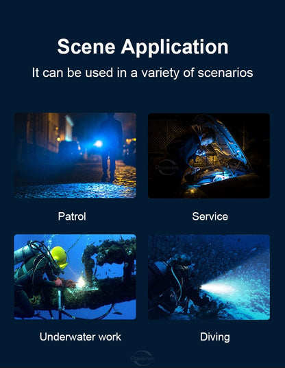 9000LM Upgrade XHP160 Diving Flashlight Powerful Profession Underwater Lantern Rechargeable Dive Torch IP8 Waterproof Scuba Lamp