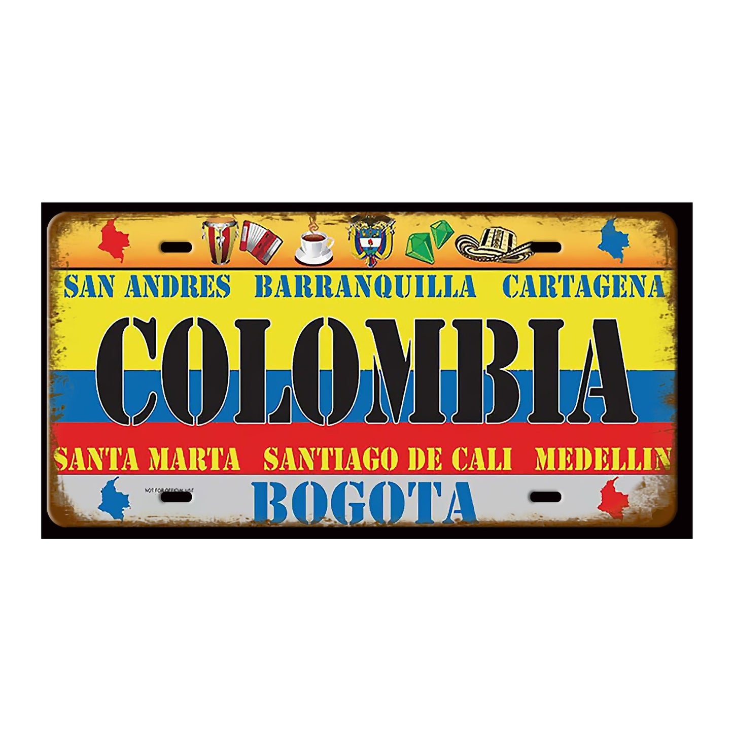 Plaque Tin Sign France Russia Spain Metal Sign Germany USA Country Flag License Plate For Wall Home Restaurant Craft Bar Decor