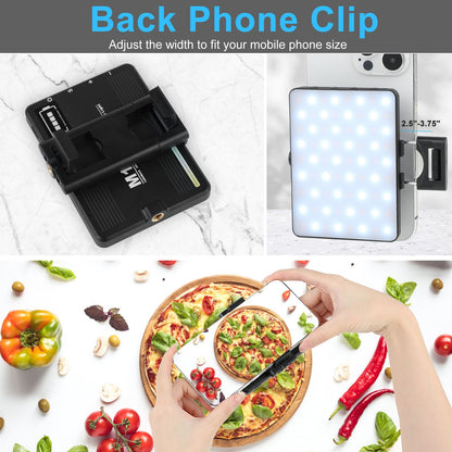 Luz de Selfie com Clipe no Celular para iPhone iPad Laptop Câmera LED Telefone Luz de Preenchimento com Clipe para Vídeo Tiktok Maquiagem