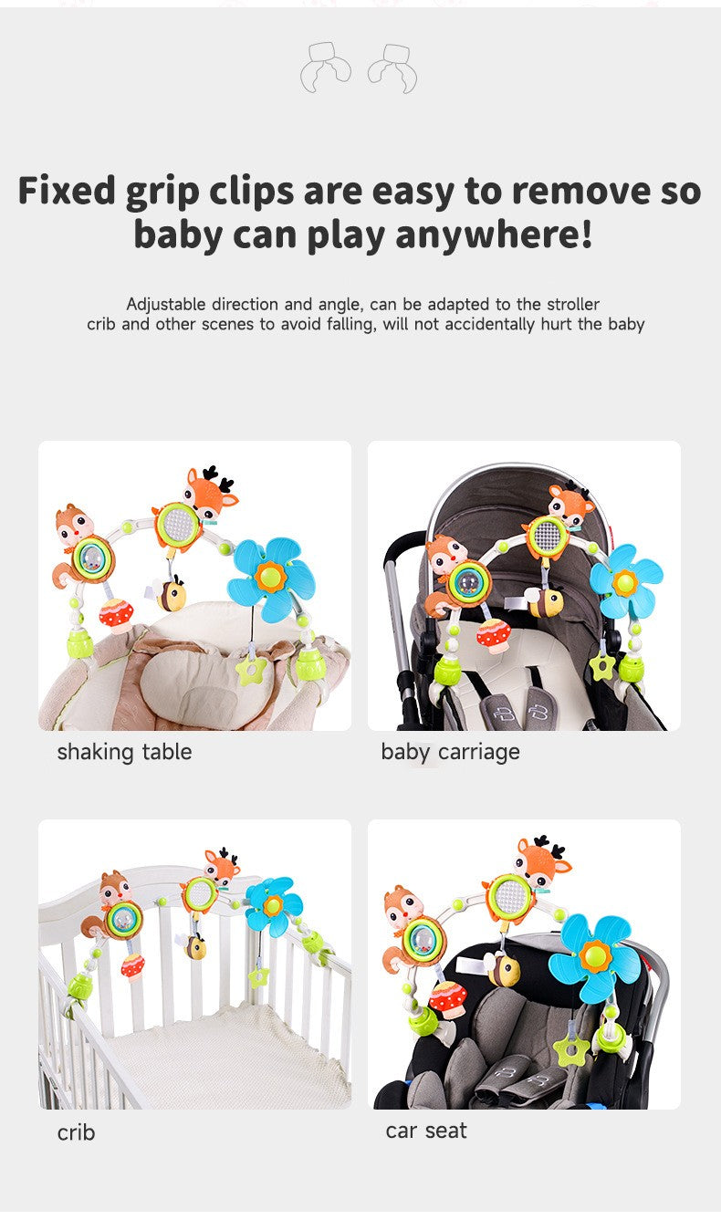 Children Activity Arch Toys Sensory Development Fine Motor Skills Toys Collapsible Hanging Mobile Toys Baby Car Seat Toys Gift