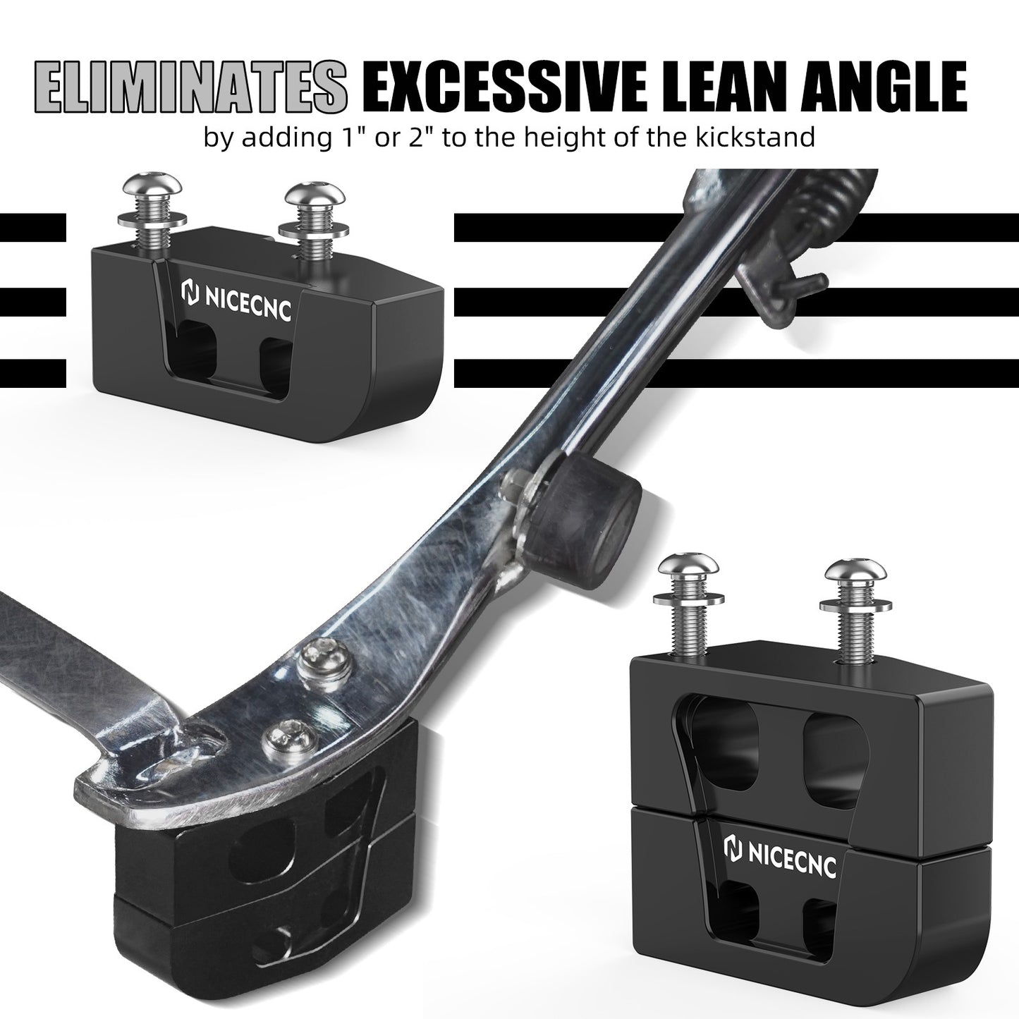 Para Harley Street Glide FLHX Road King 2006-2024 Bloco de Elevação de Cavalete 1"/2" Para Harley Electra Glide Standard Ultra Limited