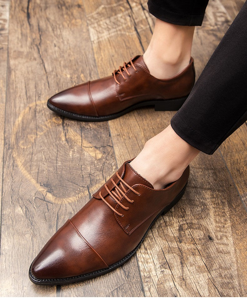 Classic Oxford Leather Shoes For Men Casual Business Wedding Shoes High Quality Men's Dress Formal Social Leather Shoes Male