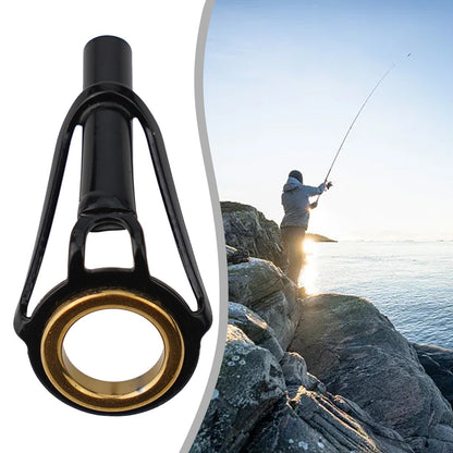 Kit de Reparo de Varas de Pesca com Guias, Vara de Pesca, Anéis de Linha, Ferramenta de Reparo de Varas, Peça de Estrutura de Aço Inoxidável (1 unidade)