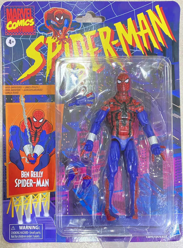 16CM 1/12 Cartão Pendurado Retrô Homem-Aranha Simbiose Action Figure Articulado Brinquedos Kit Modelo Enfeite de Mesa Menino Brinquedo PVC Presente Divertido