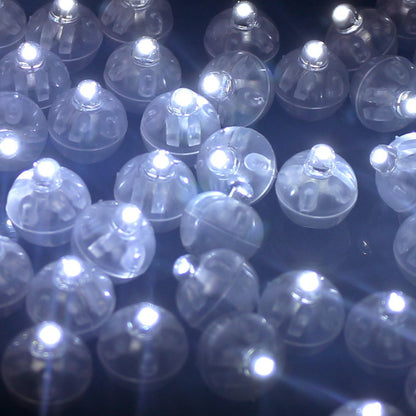 50/100/150/200/300pcs Tumbler Round Ball Light Balloon LED Flash Luminous Lamps Lantern Light for Wedding Party Birthday Decor