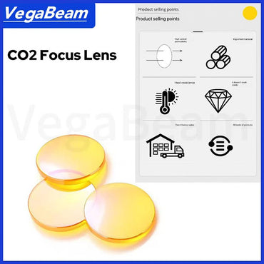 Co2 Focusing lens ZnSe PVD Laser Focus Lens D20 D19 FL38.1/50.8/63.5/76.2mm 100W 150W 200W for high-power laser engraver Machine