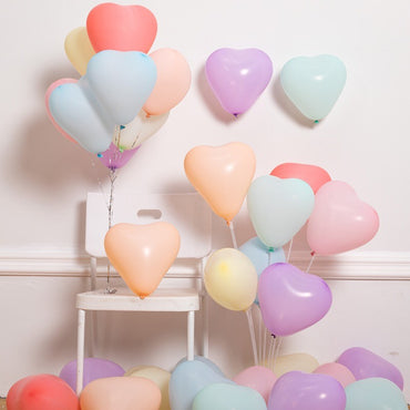 10/20/30/50pcs 12inch Macaron Heart-shaped Latex Balloon Helium Balloons Valentine's Day Wedding Birthday Party Decoration