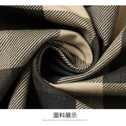 Quality Men Outdoor Long-sleeved Multi-pockets Plaid Shirts New Spring Male Cotton Loose Tooling Shirts Quality Man Cargo Shirts