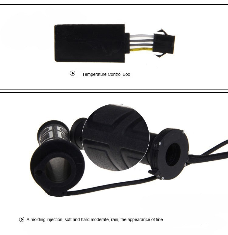 Novos Punhos Aquecidos Universais para Moto 22mm Punhos Moldados Aquecedores de ATV Ajuste de Temperatura Guidão Quente
