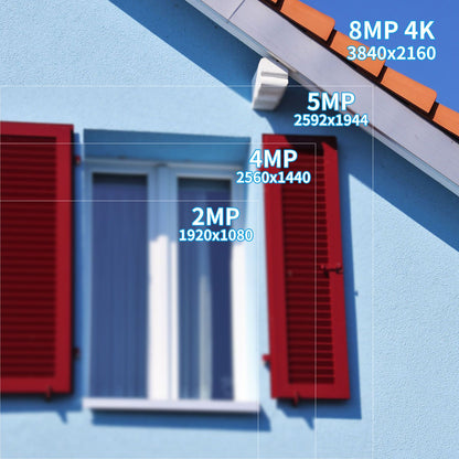 XMEye 8MP Ultra HD 4K 5MP 4MP Outdoor IP Camera POE Waterproof H.265 Security Surveillance Bullet CCTV Camera Motion Detection