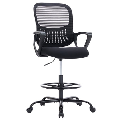 JHK Ergonomic Mesh Backrest Office Desk Chair Adjustable Height Computer Rolling Work Swivel Gaming Chairs With Wheels For Home