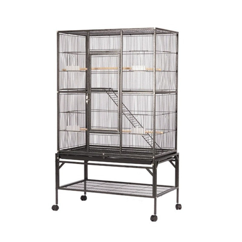 80x46x133CM Gaiola de Papagaio de Luxo Grande Multi-camadas com Grande Espaço Caixa de Ferro para Papagaio Estorninho Xuanfeng com Gaiola para Pássaros