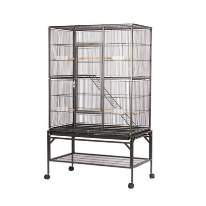 80x46x133CM Gaiola de Papagaio de Luxo Grande Multi-camadas com Grande Espaço Caixa de Ferro para Papagaio Estorninho Xuanfeng com Gaiola para Pássaros