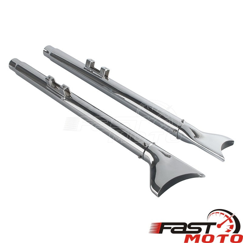 Motorcycle Fishtail Exhaust Muffler For Harley Softail Deluxe EFI FLSTNI Deuce FXSTDI Heritage Classic Engine Exhaust System