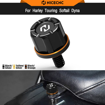 Para Harley Street Glide FLHX 2006-2023 Parafuso do Banco Traseiro Parafuso Capa Maçaneta Fat Boy FLFBS 114 Heritage Classic FLHCS 114 2018-2023