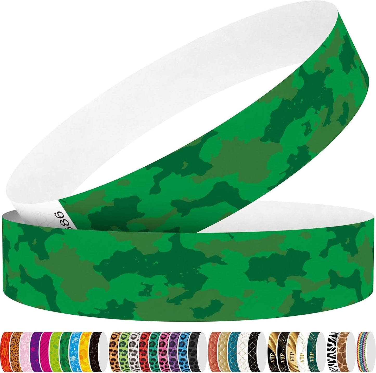 Red Flame 250pcs Tyvek Wristbands Colored Paper Event Wrist Bands Party Games Competitions Guest Gifts