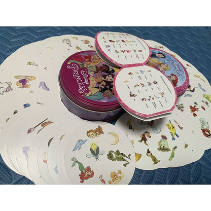 Jogo de Tabuleiro Disney Frozen Cartas Brinquedos Princesas Caixa de Metal Família Festa Divertida Férias Acampamento Ferramenta Esportes Natal Halloween Presentes