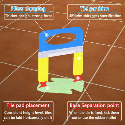 Grampos de Nivelamento de Azulejo 500-1300 Peças Espaçadores de Azulejo 1MM-3MM para Assentamento de Azulejos de Parede de Cerâmica Ferramentas de Construção Niveladores de Azulejo Espaçadores