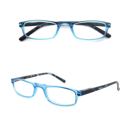 Women Men Reading Glasses Classic Small Rectangle Frame Spring Hinge Ulrta Comtable Wear Readers Eyeglass with Diopters