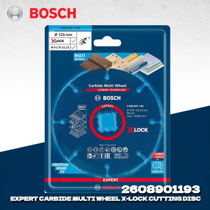 BOSCH 2608901193 Expert Carbide Multi Wheel Disco de Corte X-LOCK Lâmina de corte durável de metal duro Acessórios para ferramentas elétricas