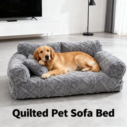 Cama para Animais de Estimação Grande, Lavável, Removível, Quente de Inverno, Sofá-Cama de Pelúcia Engrossado, Suprimentos Universais para Animais de Estimação