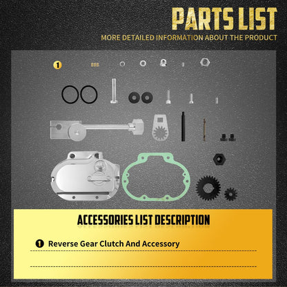 Embreagem de marcha à ré que economiza mão de obra para motocicleta, refit da embreagem de velocidade traseira para Harley Touring Street Glide FLH 08-23 Softail Breakout