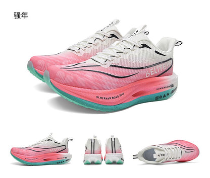 Men  Running Shoes Carbon Board Speciality Marathon Sports Breathable Lightweight Women's Comfortable Athletic Nonskid Sneakers