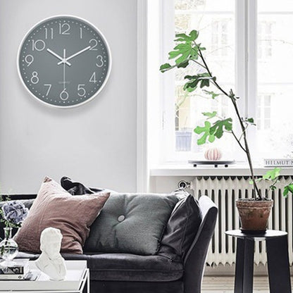 8 Inch Silent Quartz Wall Clock, round Three-dimensional Digital Modern Wall Clock, Not Ticking Wall Clock, Bedroom Living Room