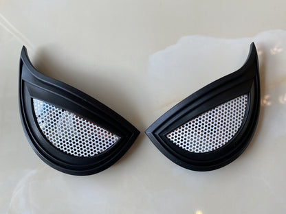 Movie Cosplay Lens Accessories For Super Bodysuit Full Mask Eyeglass Stereoscopic Color Light Halloween Carnival Party Prop Gift