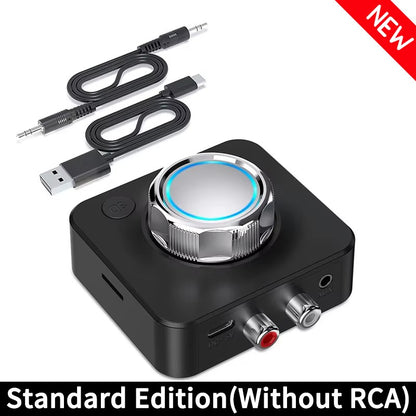 Receptor de Áudio Bluetooth 5.0 Adaptador Sem Fio de Música Estéreo 3D Cartão TF RCA 3.5mm Jack P2 para Carro Alto-Falante Amplificador Fone de Ouvido