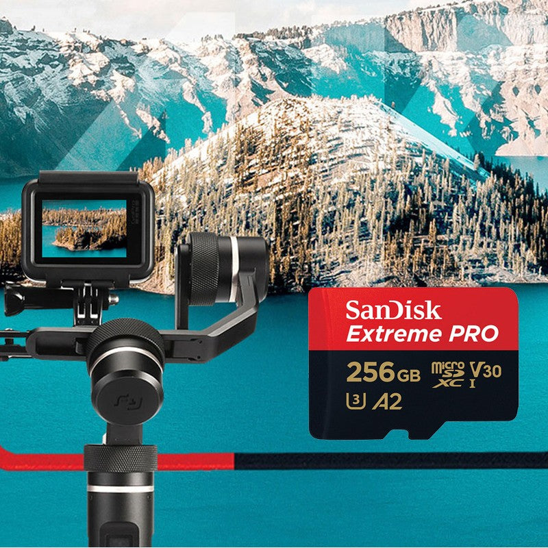 SanDisk Extreme PRO Memory Card 512GB Micro SD Card SDXC UHS-I 128GB 256GB 64GB U3 C10 V30 A2 4K TF Flash Card Adapter for DJI