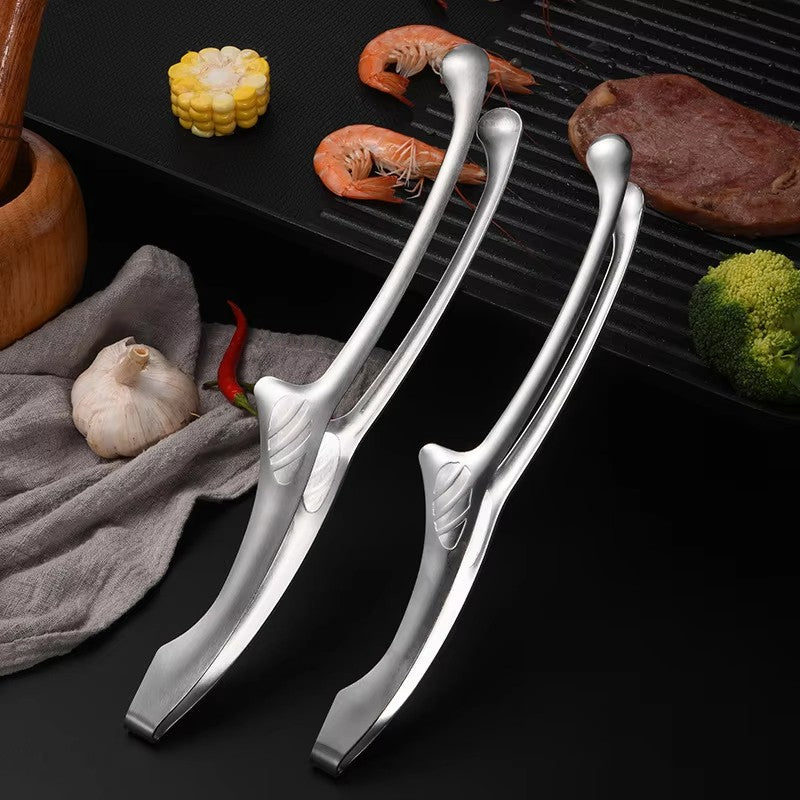 304 Stainless Steel Food Tongs Long Handle Non-slip Barbecue Tongs Steak Tongs Kitchen Cooking Tools Kitchen Accessories