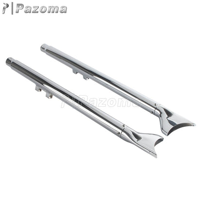 For Harley Softail Breakout Standard Slim Deluxe 2007-17 Motorcycle 33/36/39/42" Fishtail Exhausts Slip On Exhaust Pipe Muffler