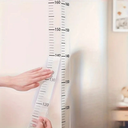 2m Wall Height Measurement Card - Easy-to-Read Durable PC Material Writeable & Removable Ideal for Room Decor Wall Decorations