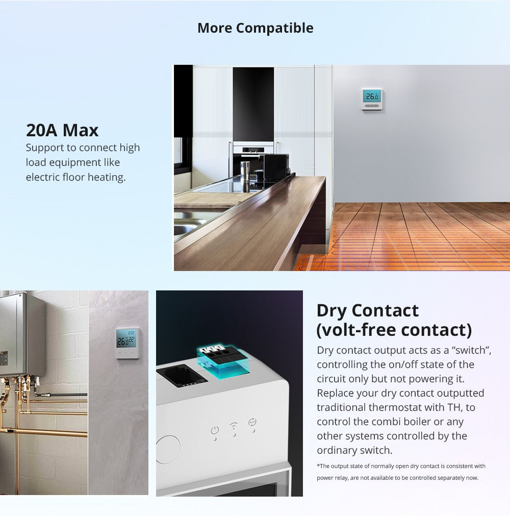 SONOFF TH Elite 16A 20A Wifi Interruptor Inteligente de Monitoramento de Temperatura e Umidade THS01 DS18b20 Sensor Casa Inteligente Via eWelink Alexa