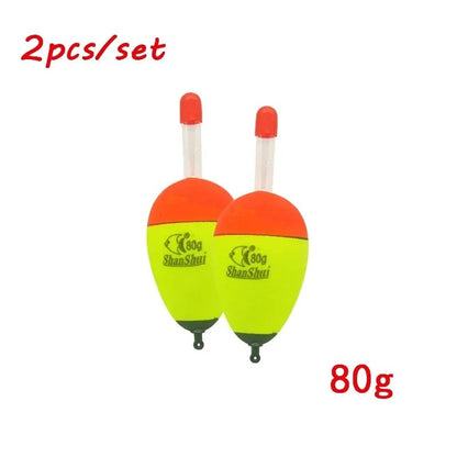 2/10pcs EVA Luminoso Pesca Noite Flutuante Luz Vara Espuma Plástica Bobber Mar Pesca em Rocha Chumbadas Flutuadores Acessórios de Pesca