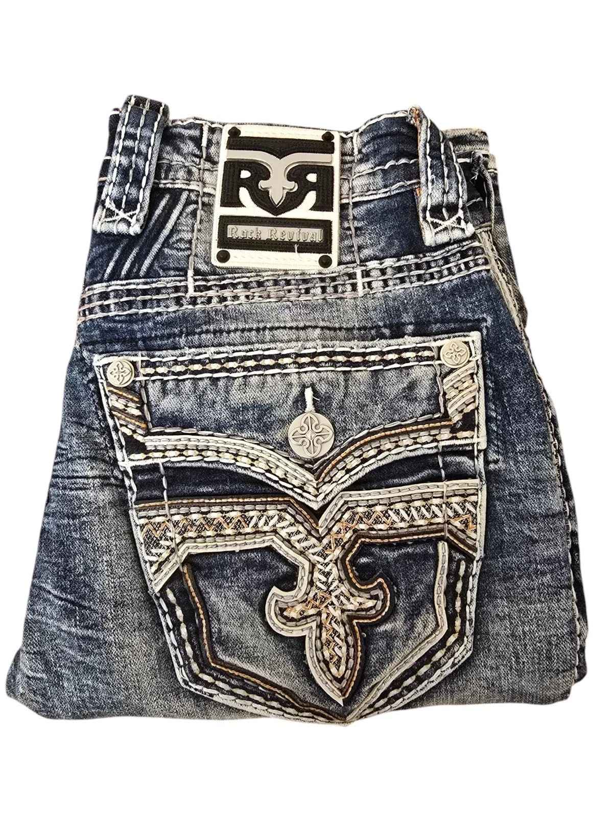 Rock Retro Boot Jeans Blue Leather Inserts Men Women Pocket Embroidery Denim Pants Y2k Gothic Low Waist Wide Leg Straight Jeans