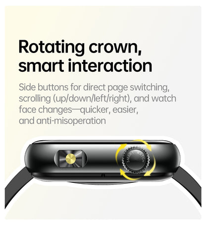 2025 Novo Smartwatch Feminino de LED com IA, Diagnóstico Inteligente, Monitor de Saúde HRV+PPG, Pressão Arterial, Oxigênio no Sangue, IP68, NFC?