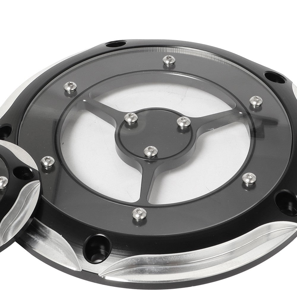 Tampa do motor CNC para Harley Touring Street Glide Softail Night Train Dyna 1999-2017 com 5 furos Derby Timing Timer